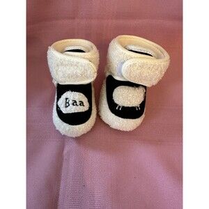 Valen Sina Baby Crib Slippers Booty's Navy & White Size 1